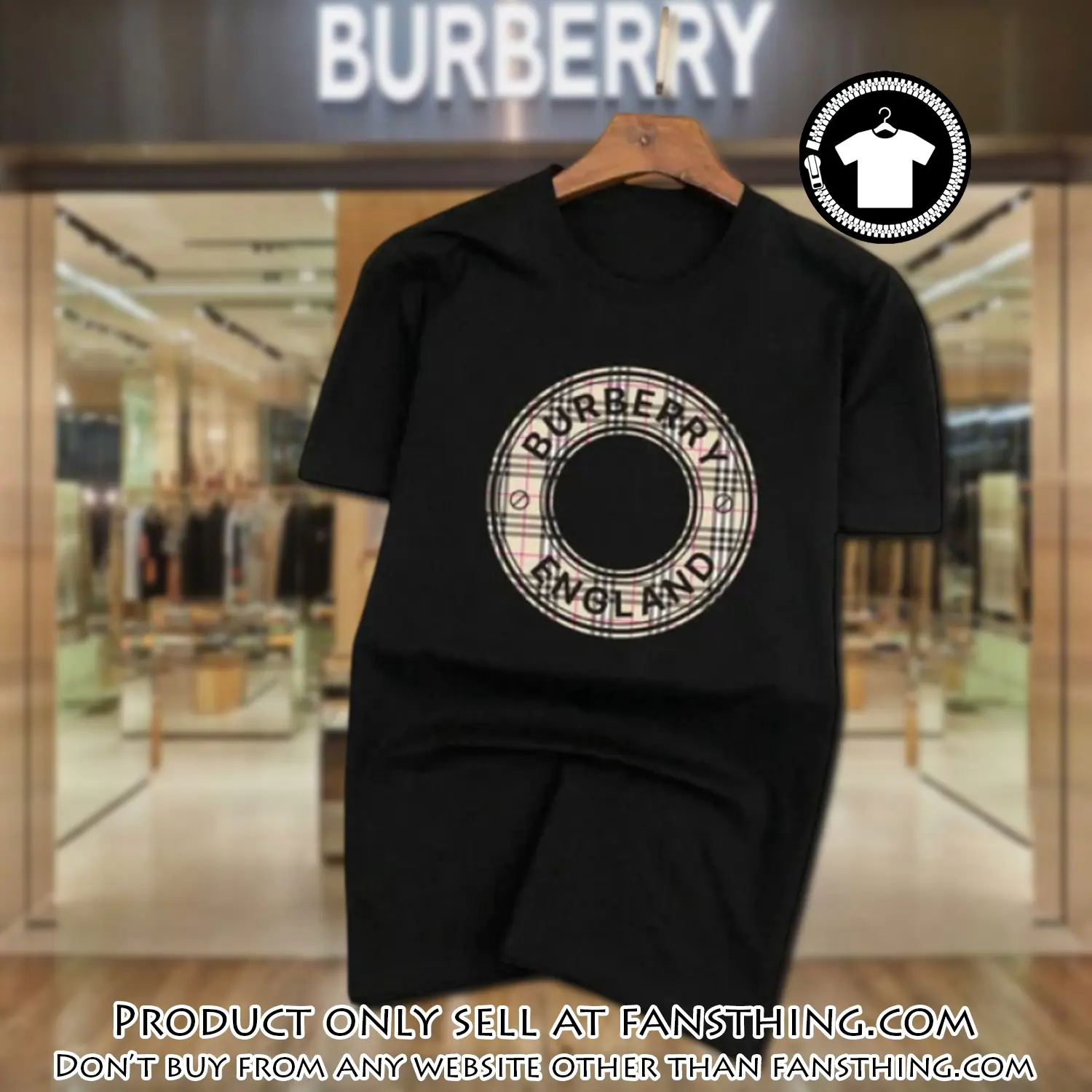 Burberry england black luxury brand unisex tshirt outfit for men women fst5834826